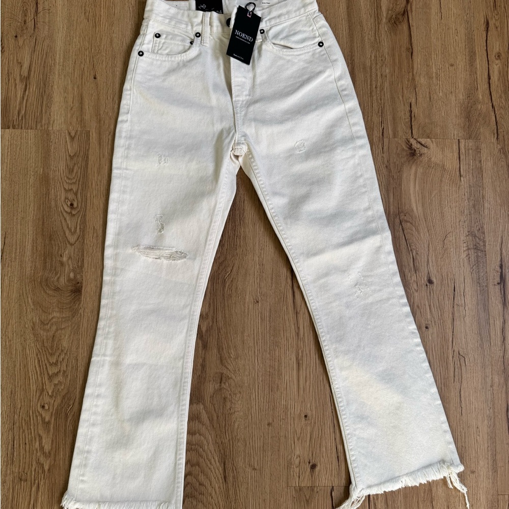 White Distressed Women's Jeans